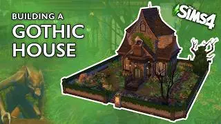 I Built a Small Gothic House and Garden | The Sims 4 Speed Build | No CC
