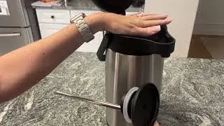 Coffee Carafe with Pump - 102oz / 3L Airpot 12 Hours Large I Product Review