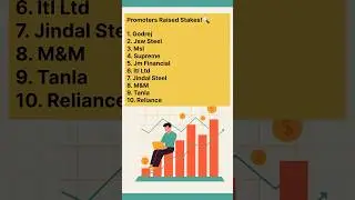 Promoter holding increase #stockmarket #investing #money #ytshorts #education #dataanlysis