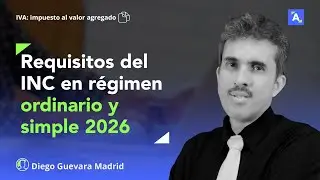 Condiciones para operar en 2026 como no responsable del INC en el régimen ordinario o simple