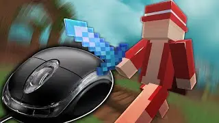 Jogando Minecraft com um mouse de padaria