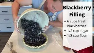 How to make Flaky Pie Crust - The Best Egg & Vinegar Recipe & Blackberry Pie!