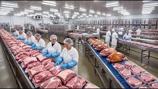 How It's Made: Giant Pork Processing Plant USA (Full Production Line)