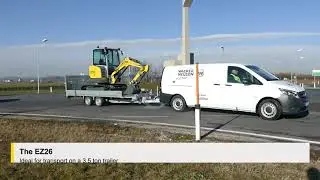 Экскаватор wacker neuson с нулевым выносом EZ26 Идеально подходит для перевозки на прицепе