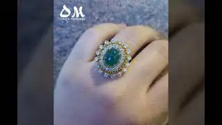 Green rubby stone engagement rings2023#short