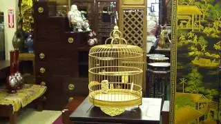 Oriental Chinese Bamboo Hand-made Birdcage s2181m