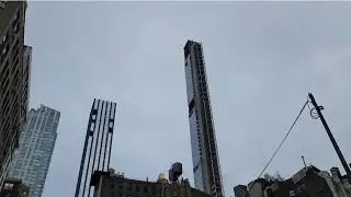 Unfinished skyscraper in NYC