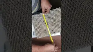 DIY quick and easy cut a humidifier evaporator pad or filter media save $50