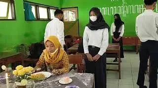 Ujian Praktek Prakarya (Table manner ala Esdukar) || klas 9B sesi 1