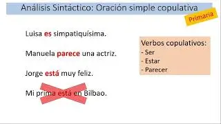 Oraciones copulativas: Análisis sintáctico