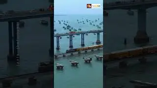 World's most dangerous railway bridge | Pamban railway Bridge #facts #shorts #railway #india #sea
