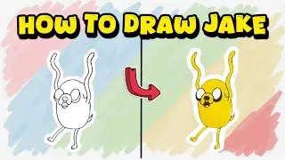 How to Draw Jake the Dog from Adventure Time &ndash; Cartoon Drawing