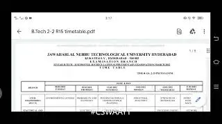 JNTUH B.Tech 2-2 Semester Exams Time Tables - March 2022
