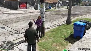 GTA 5 - LAMAR steals BALLA's GIRL (Lamar Talks to Ballas #1)