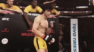 EA UFC (PS4): Bruce Lee vs Urijah Faber (Featherweight) 5 Rounds - Toyota Center
