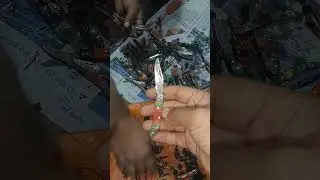Beautiful handmade Damascus keychains in progress