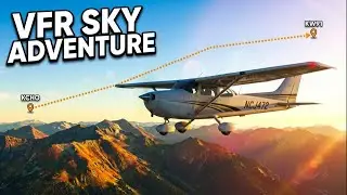 VFR Flight in Cessna 172 from KCHO to KW91