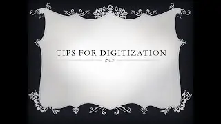 TIPS IN DIGITIZATION, FOR BEGGINERS ArcMap (ArcGIS)