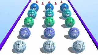 Ball Merge 2048 👩&zwj;❤️&zwj;💋&zwj;👩🎱🐣 MAX LEVELS!! All Levels Gameplay Android, iOS NEW UPDATE
