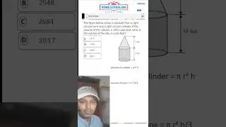 Can you solve this SAT Geometry problem | Homeschooling SAT prep #sat #math #geometry #cone