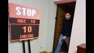 REAL-TIME OFFLINE people counting system. Instant update. Big screen.