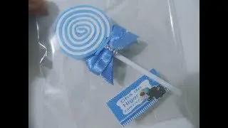 LEMBRANCINHA PARA CHA DE BEBE ** PIRULITO EM E.V.A  FAÇA VOCE