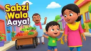 Ammi Sabzi Wala Aaya 🥕🥦 | Hindi Nursery Rhyme | Healthy Vegetables Song for Kids