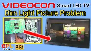 How to fix Dim Picture in LED TV || How to install backlight in Videocon smart 32 inch LED TV