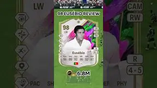 98 Shapeshifters Icon Eus&eacute;bio Review 🇵🇹🟢 An End Game Winger for Your Squad? #Shorts #FC25 #FYP