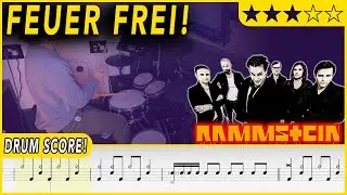 Feuer frei! - Rammstein | DRUM SCORE Sheet Music | #415 DRUMSCRIBE