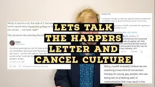The Harpers Letter and Cancel Culture