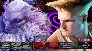 Street Fighter 6 Guile diamond vs Akuma master combo maximum damage Battle Hub