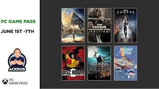 #PCGAMEPASS // June 1st - 7th  / NEW GAMES Trailers
