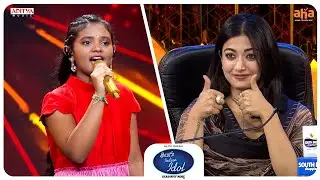 Telugu Indian Idol S3 | Saami Saami Song by Kirtana | Rashmika Mandanna, Thaman S, Karthik, Geetha