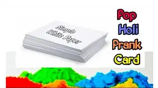 Holi color pop card | Holi Prank Card | How to make Holi Prank Card | Handmade Holi color popup card