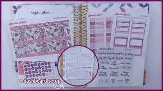 September Monthly Plan with Me & Dashboard Setup | EC A5 Daily Duo Planner