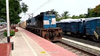 Old ICF Tebhaga Express Hauled by WDM-3D Locomotive | Indian Railways Diesel Era | #trains #railway 
