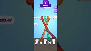 Tangle Master 3D || Amazing Mind Refresh Game 💪🎯 || This Game Really Crazy || #gaming #mind #shorts