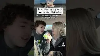 Interviewing my 8 months pregnant gf.. #shortsfeed #short #interview #comedy #pregnancy #pregnant