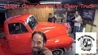 Applying a clear coat on a 52 Chevy Truck