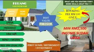 Taman Baru di Kluang Johor | Harga berpatutan | LPPSA boleh apply | limited units | Best deal | buy