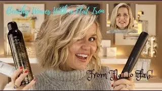 How I create beachy waves using a flat iron on my bob haircut