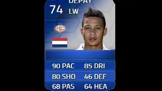 FIFA 14 TOTS DEPAY 74 Player Review & In Game Stats Ultimate Team