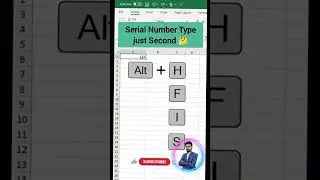 Excel Series Number | How to Create Number Series in Excel | Excel AutoFill Series
