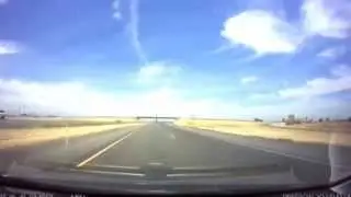 Mustang loses control and heads into oncoming traffic.