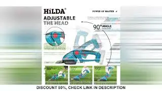 HILDA  2 IN1 Electric Hedge Trimmer Cordless Handheld Weeding Pruning Shear Shrub Mower Garden Tool