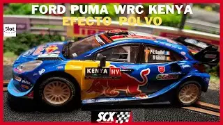 ford puma WRC KENYA efecto polvo SCX.