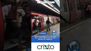Adulto mayor cae a las v&iacute;as de la estaci&oacute;n Chacao del metro de Caracas