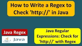 How to check 'http://' contains in the input text? | Java Regex | Regex in java