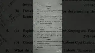 cost and management accounting (2022) BBA , MDU